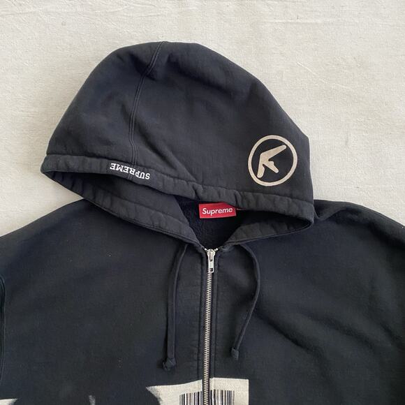2025 Supreme X Aphex Twin Hoodie Zip Up Sweatshirt I Care Because You Do XL 1995 - Picture 5 of 11